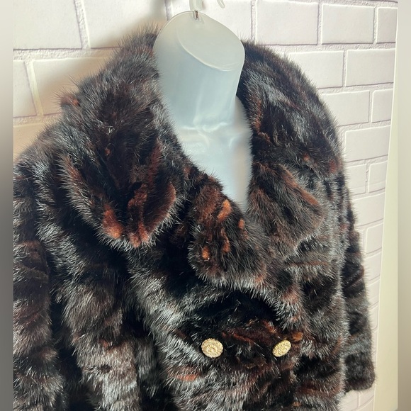 CHRISTOS A. MITSAKOS Brown Teddy Jacket with Plush Material and Vintage/size S - Picture 6 of 14